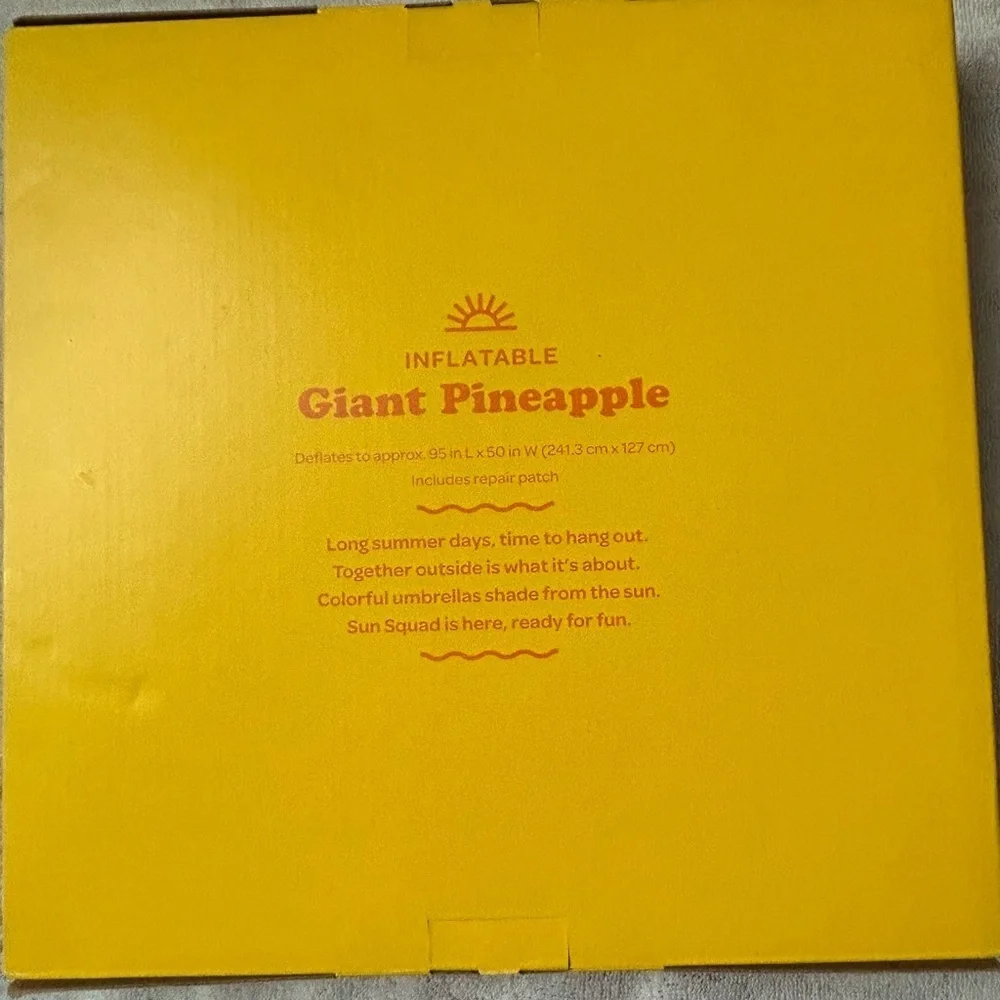 Inflatable Pineapple Pool Float